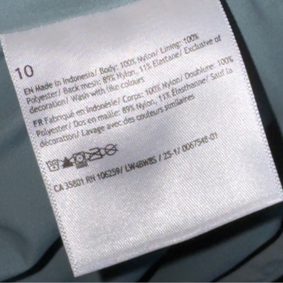 Lululemon Always Effortless Nylon RainJacket Crater Blue Sz 10 Water Resistant - Picture 13 of 16